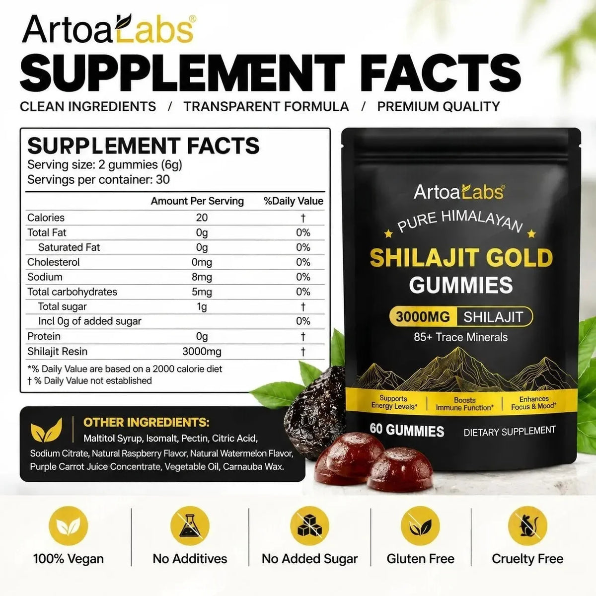 Himalayan Shilajit Gold Gummies