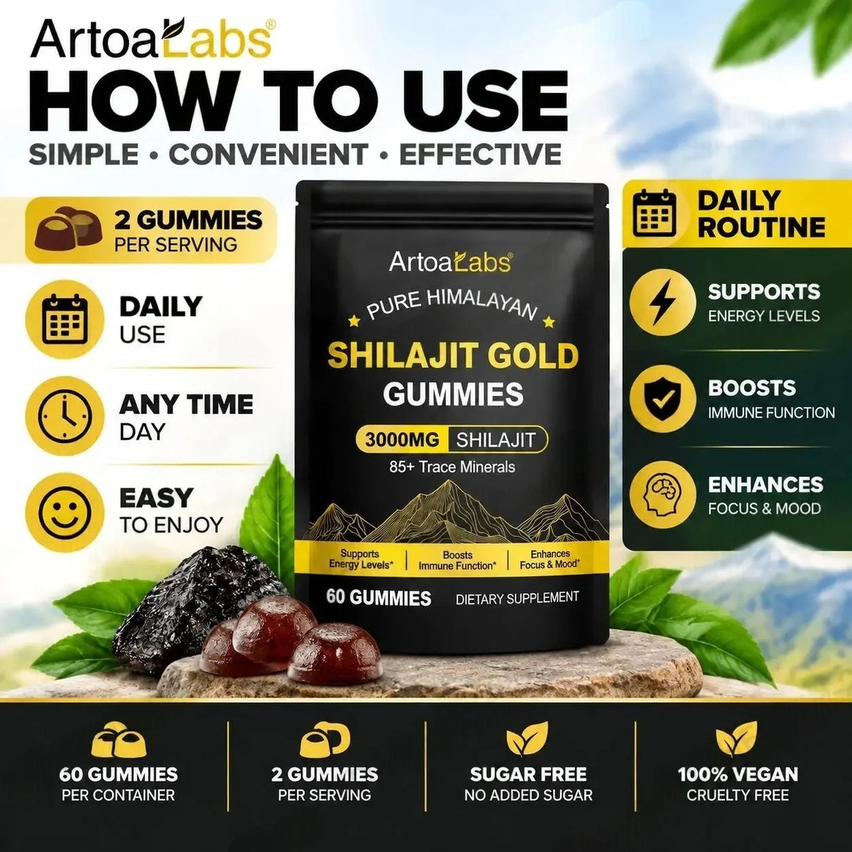 Himalayan Shilajit Gold Gummies
